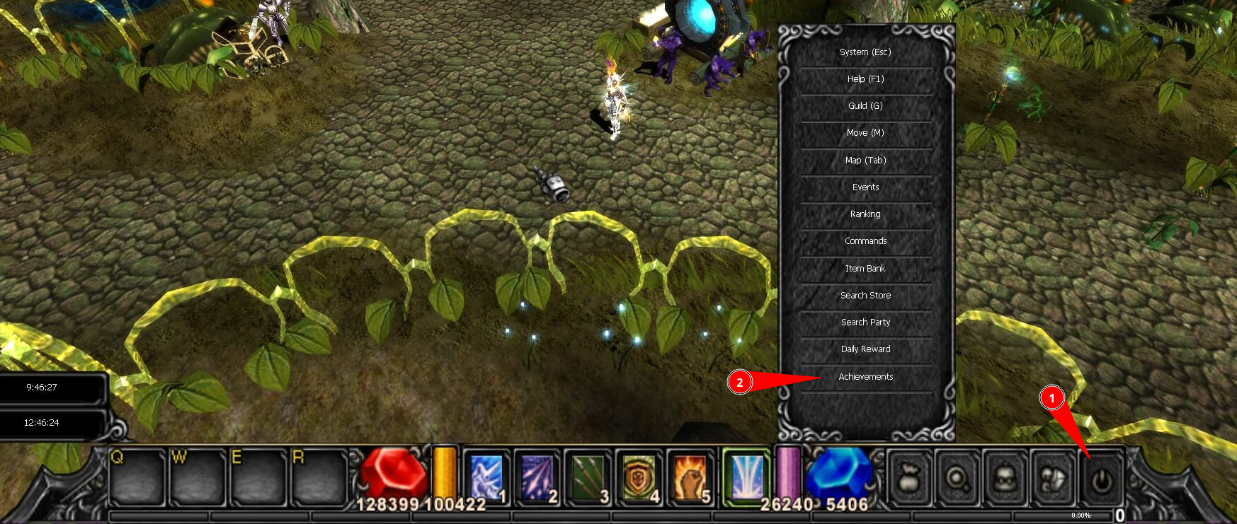 Especial Menu Buttons