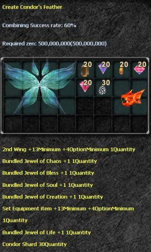 Condor Feather Mix