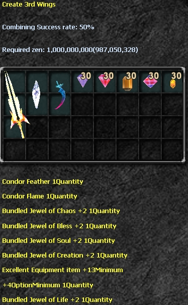 Third Level Wings/Capes Set